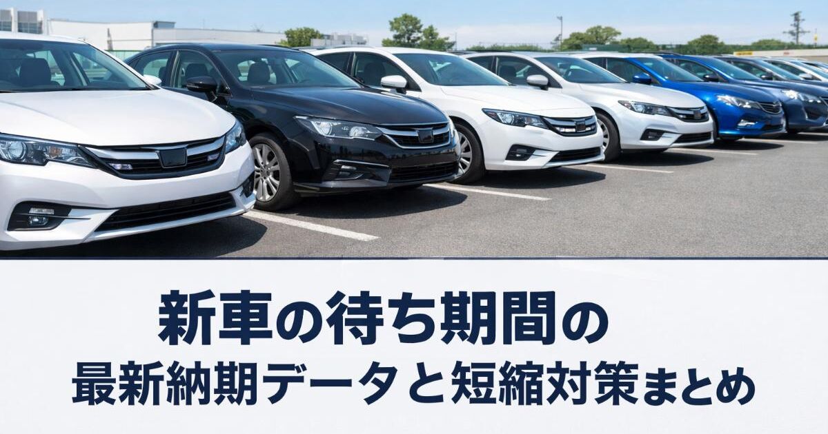 新車の待ち期間の最新納期データと短縮対策まとめ | メディア | 西宮市・尼崎市で新車をお探しならGlitter World株式会社