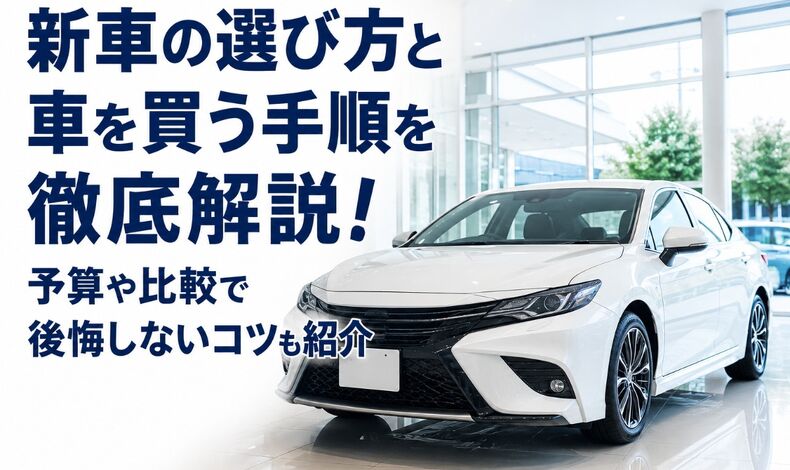 画像2324：新車の選び方と車を買う手順を徹底解説！予算や比較で後悔しないコツも紹介